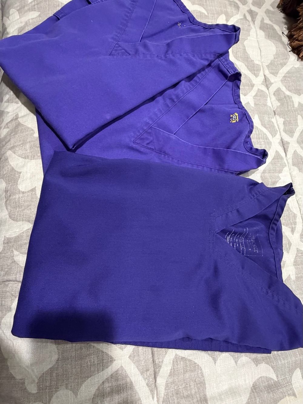 Purple Medical Scrub Tops - V-Neck